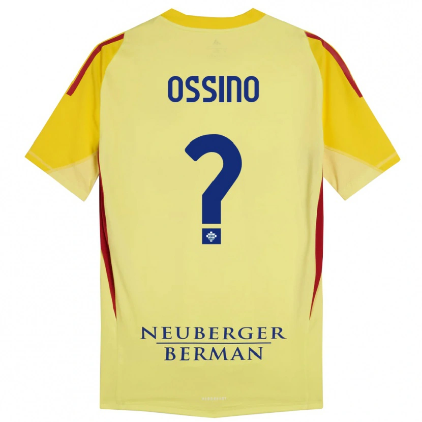 Danxen Hombre Camiseta Daniel Ossino #0 Amarillo Claro Negro Portero Equipación 2025/26 La Camisa México