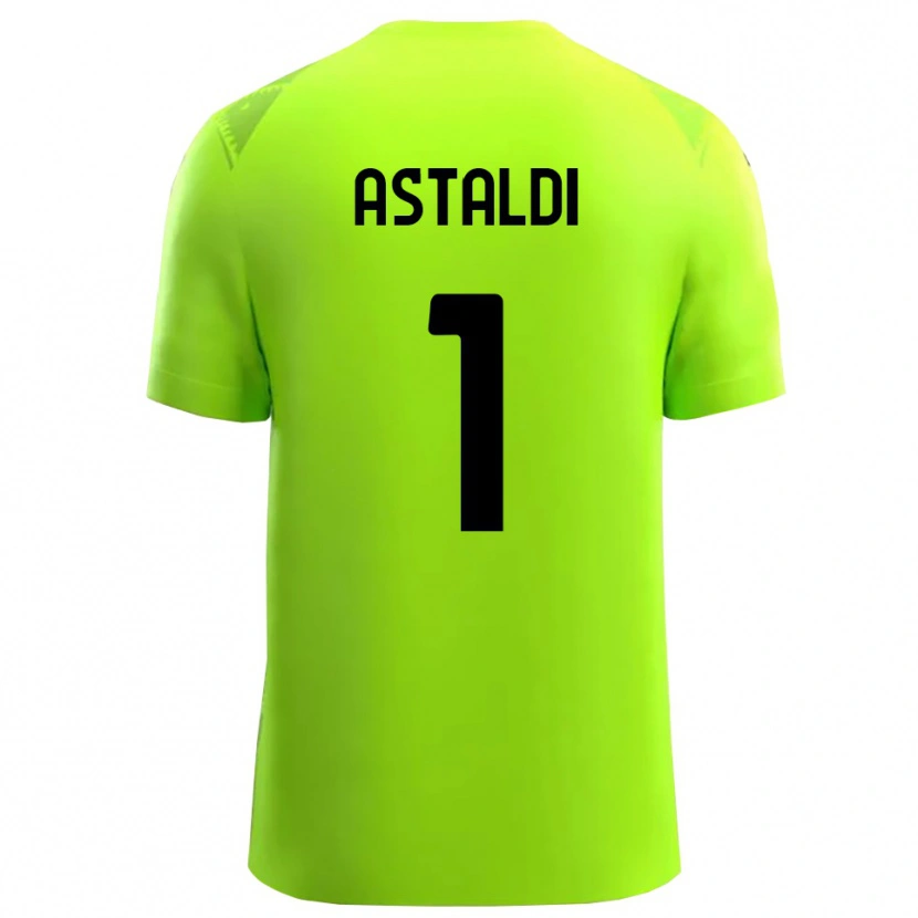 Danxen Hombre Camiseta Gianluca Astaldi #1 Verde Césped Negro Portero Equipación 2025/26 La Camisa México