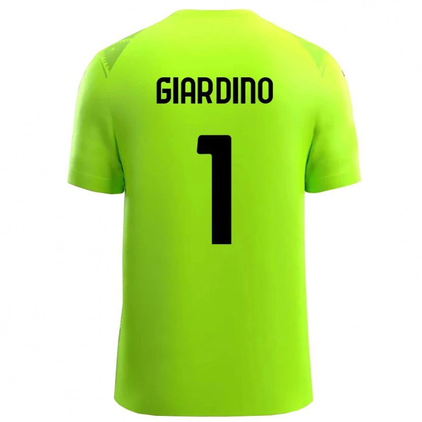 Danxen Hombre Camiseta Andrea Giardino #1 Verde Césped Negro Portero Equipación 2025/26 La Camisa México