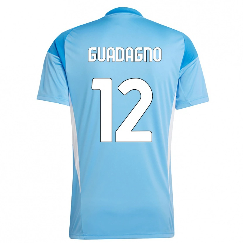 Danxen Hombre Camiseta Johan Guadagno #12 Azul Cielo Blanco Portero Equipación 2025/26 La Camisa México