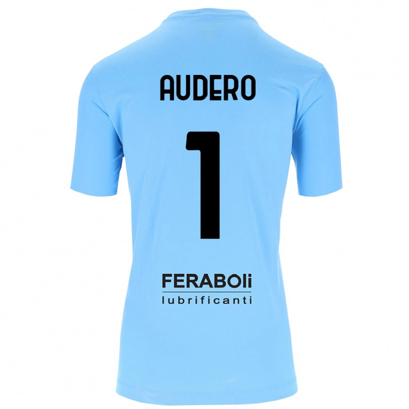 Danxen Hombre Camiseta Emil Audero #1 Azul Cielo Negro Portero Equipación 2025/26 La Camisa México