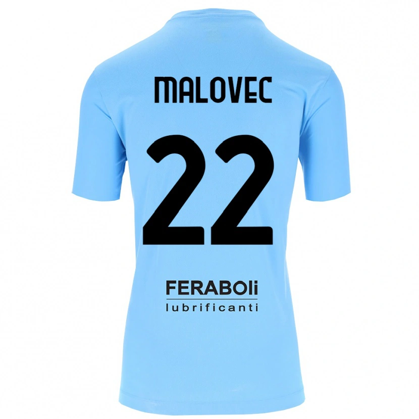Danxen Hombre Camiseta Adrian Malovec #22 Azul Cielo Negro Portero Equipación 2025/26 La Camisa México