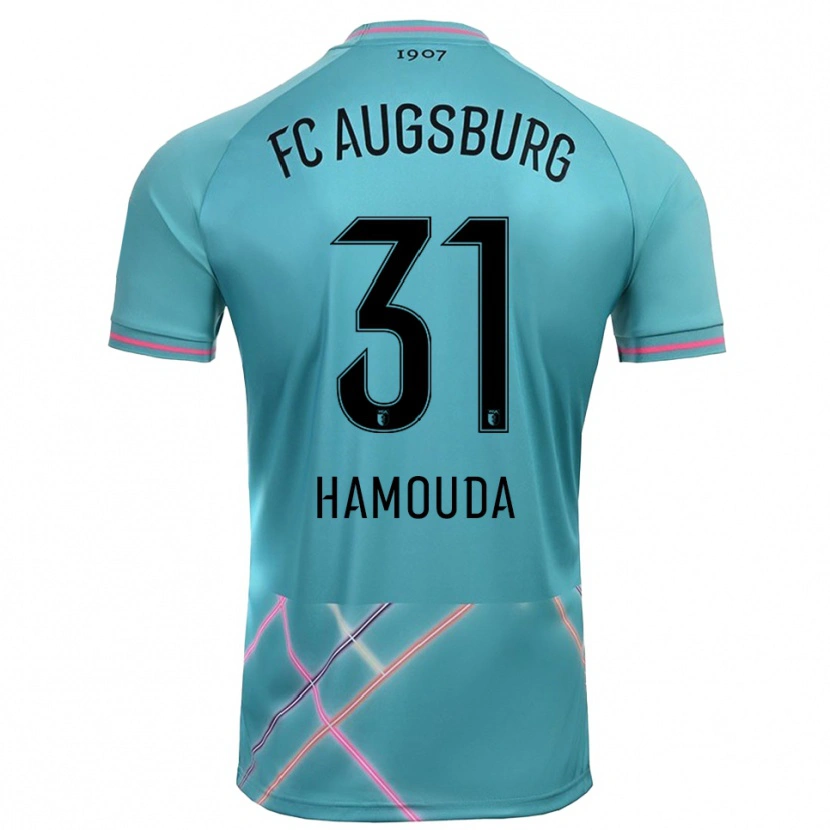 Danxen Hombre Camiseta Hania Hamouda #31 Verde Mar Claro Portero Equipación 2025/26 La Camisa México