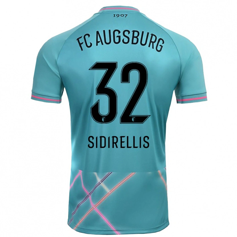 Danxen Hombre Camiseta Konstantinos Sidirellis #32 Verde Mar Claro Portero Equipación 2025/26 La Camisa México