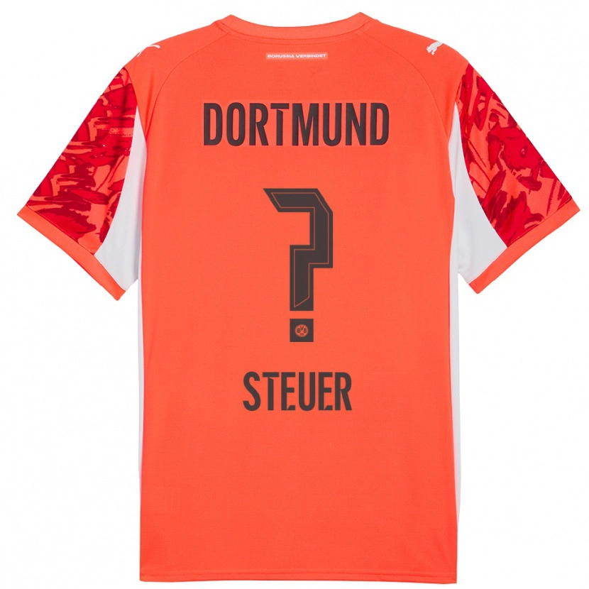 Danxen Hombre Camiseta Etienne Steuer #0 Naranja Rojo Portero Equipación 2025/26 La Camisa México