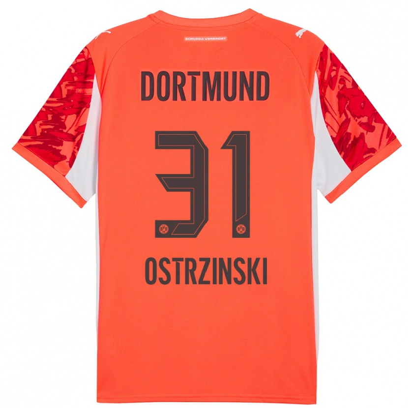 Danxen Hombre Camiseta Silas Ostrzinski #31 Naranja Rojo Portero Equipación 2025/26 La Camisa México