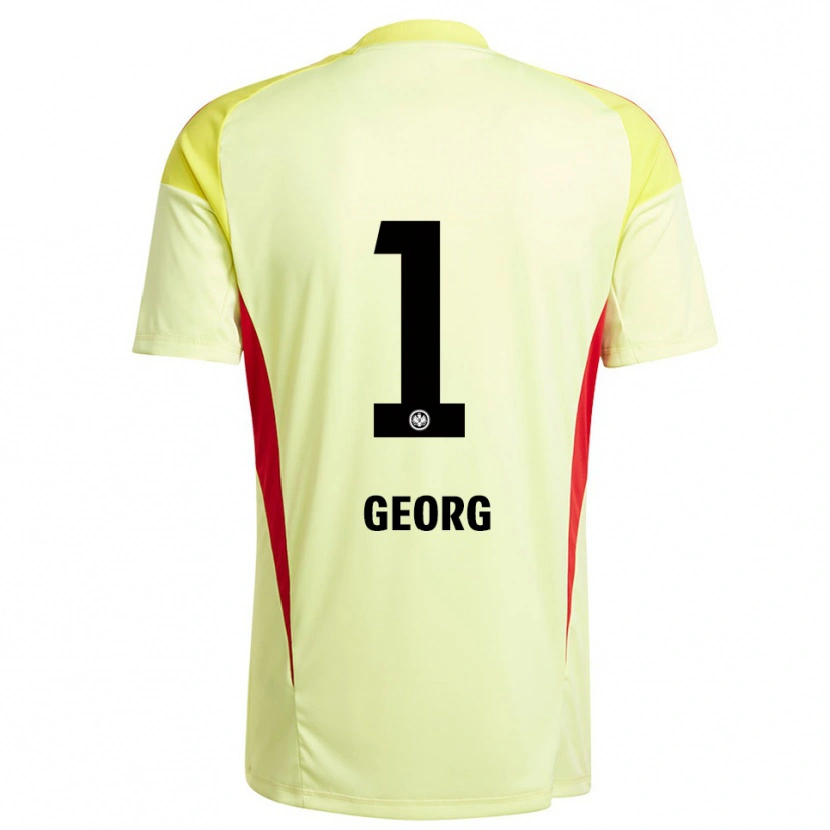 Danxen Hombre Camiseta Hannes Georg #1 Amarillo Claro Negro Portero Equipación 2025/26 La Camisa México