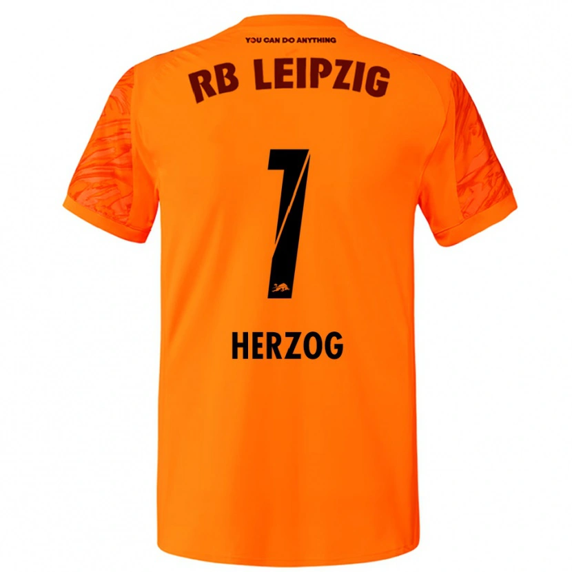 Danxen Hombre Camiseta Elvira Herzog #1 Naranja Rojo Portero Equipación 2025/26 La Camisa México