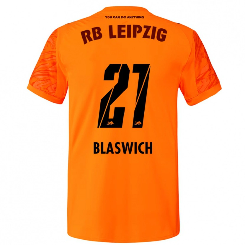Danxen Hombre Camiseta Janis Blaswich #21 Naranja Rojo Portero Equipación 2025/26 La Camisa México
