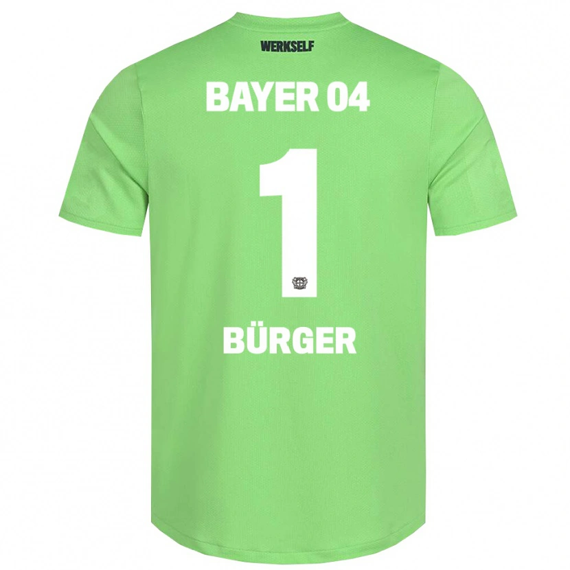 Danxen Hombre Camiseta Elias Bürger #1 Verde Claro Blanco Portero Equipación 2025/26 La Camisa México