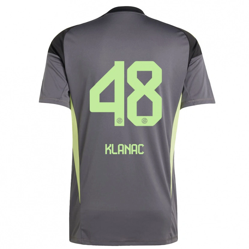 Danxen Hombre Camiseta Leon Klanac #48 Amarillo Verde Negro Portero Equipación 2025/26 La Camisa México