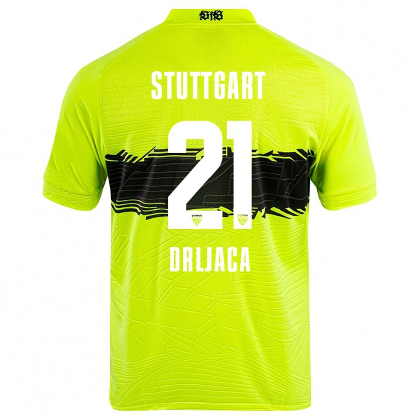 Danxen Hombre Camiseta Stefan Drljaca #21 Verde Amarillo Negro Portero Equipación 2025/26 La Camisa México