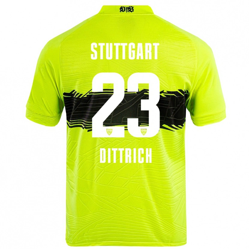 Danxen Hombre Camiseta Robin Dittrich #23 Verde Amarillo Negro Portero Equipación 2025/26 La Camisa México