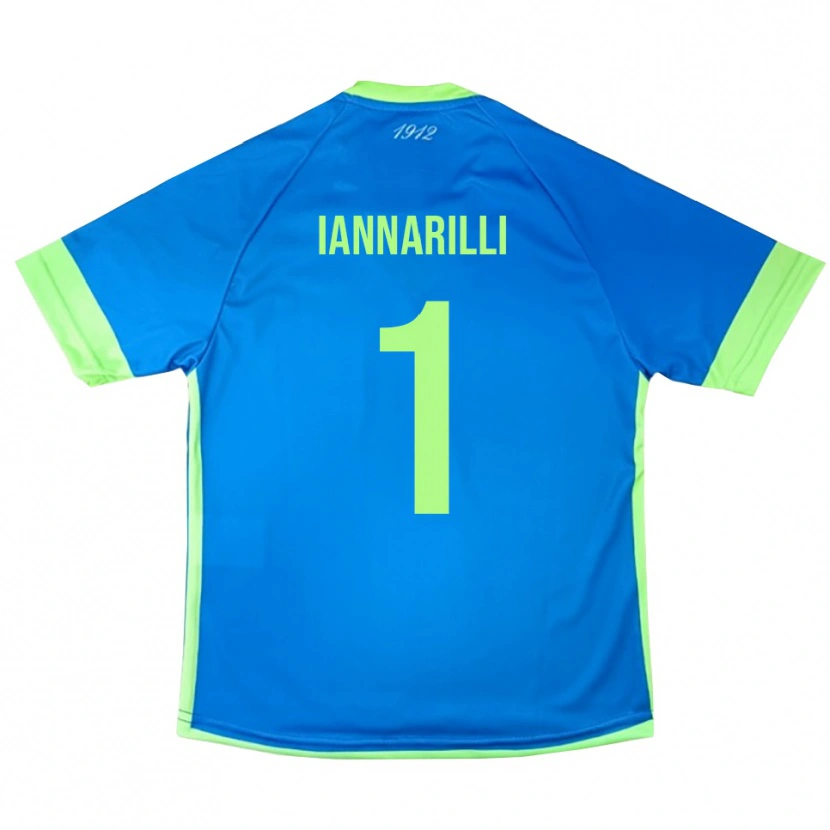 Danxen Hombre Camiseta Antony Iannarilli #1 Azul Verde Amarillo Portero Equipación 2025/26 La Camisa México