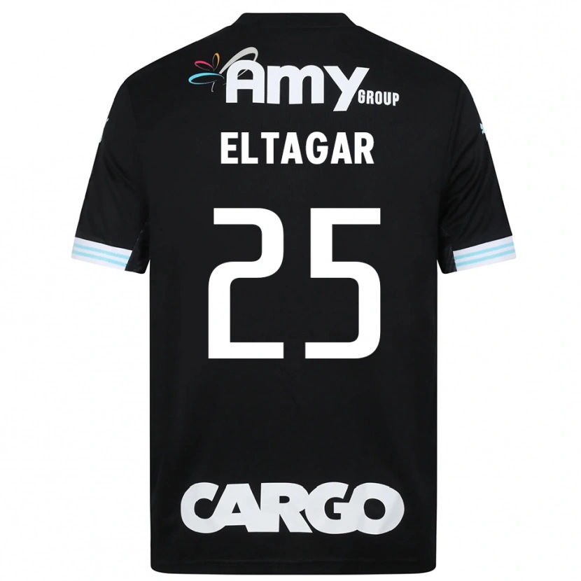 Danxen Hombre Camiseta Barak Eltagar #25 Blanco Negro Portero Equipación 2025/26 La Camisa México