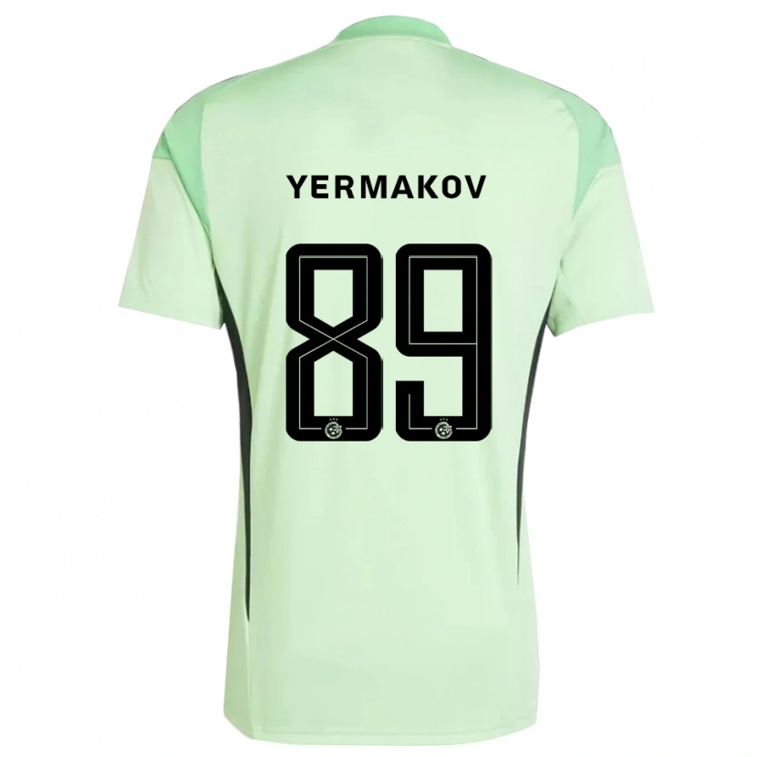 Danxen Hombre Camiseta Georgiy Yermakov #89 Verde Claro Negro Portero Equipación 2025/26 La Camisa México