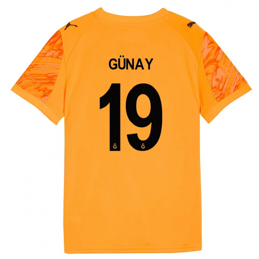Danxen Hombre Camiseta Günay Güvenç #19 Naranja Oscuro Negro Portero Equipación 2025/26 La Camisa México