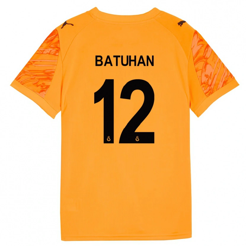 Danxen Hombre Camiseta Batuhan Şen #12 Naranja Oscuro Negro Portero Equipación 2025/26 La Camisa México
