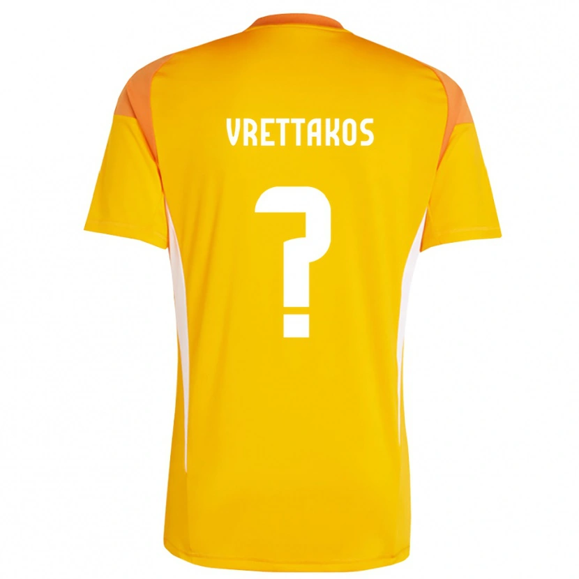 Danxen Hombre Camiseta Georgios Vrettakos #0 Naranja Blanco Portero Equipación 2025/26 La Camisa México