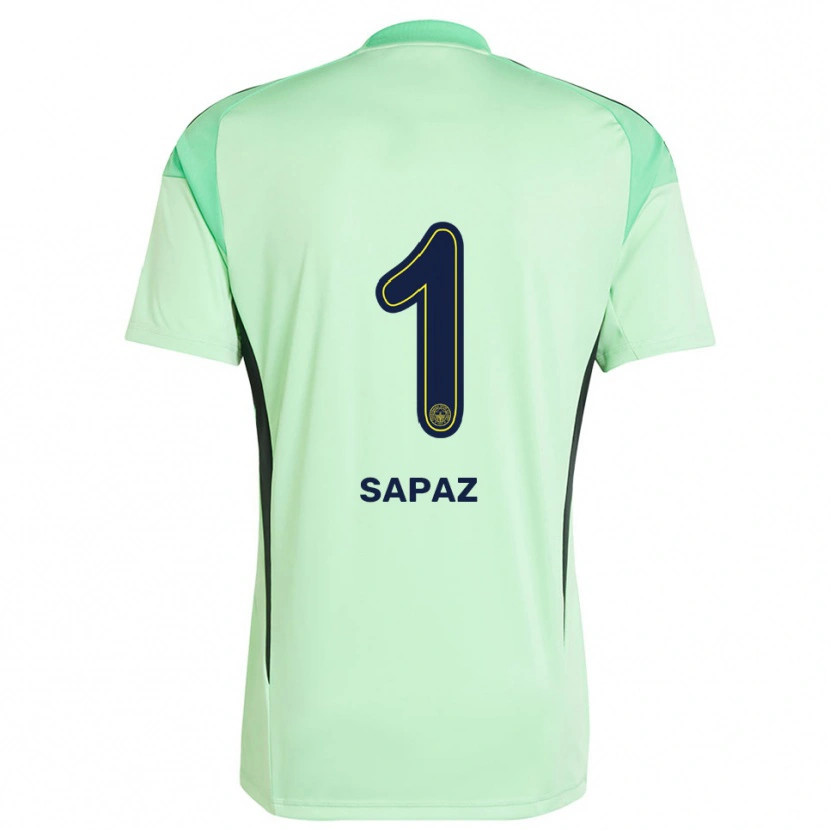 Danxen Hombre Camiseta Kuzey Sapaz #1 Verde Claro Negro Portero Equipación 2025/26 La Camisa México