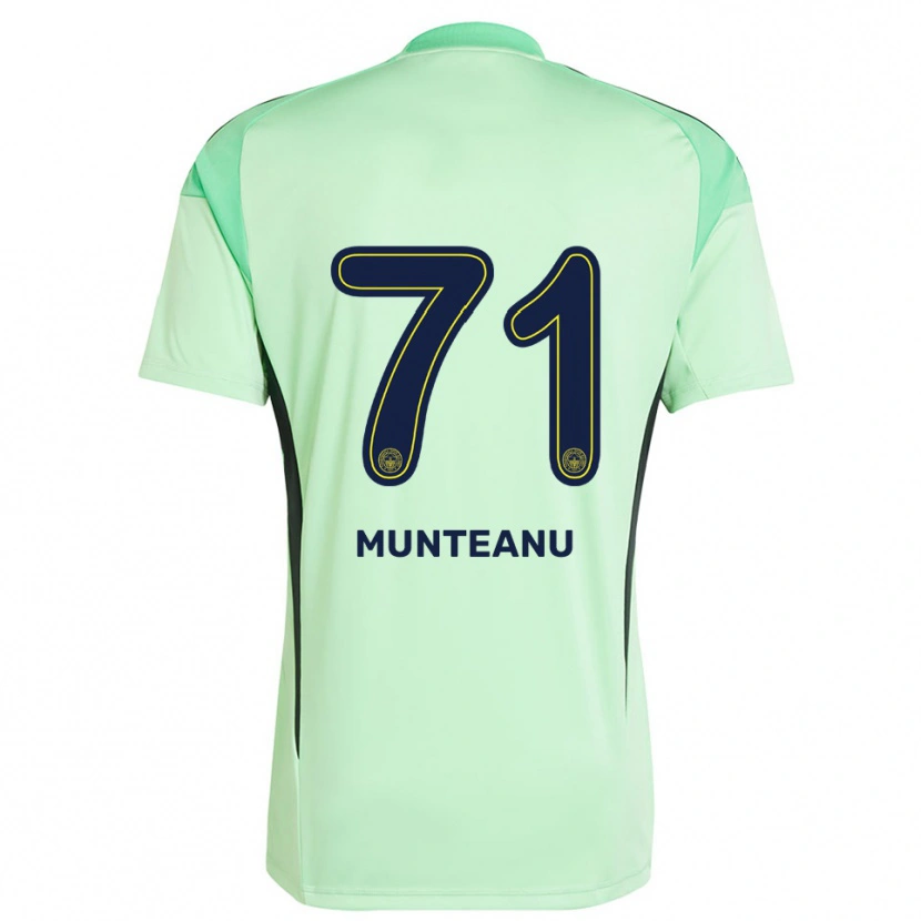 Danxen Hombre Camiseta Natalia Munteanu #71 Verde Claro Negro Portero Equipación 2025/26 La Camisa México