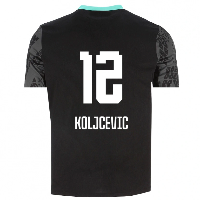 Danxen Hombre Camiseta Danilo Koljcevic #12 Gris Tenue Negro Portero Equipación 2025/26 La Camisa México