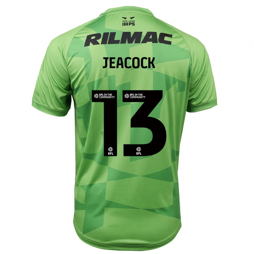 Danxen Hombre Camiseta Zach Jeacock #13 Verde Claro Portero Equipación 2025/26 La Camisa México