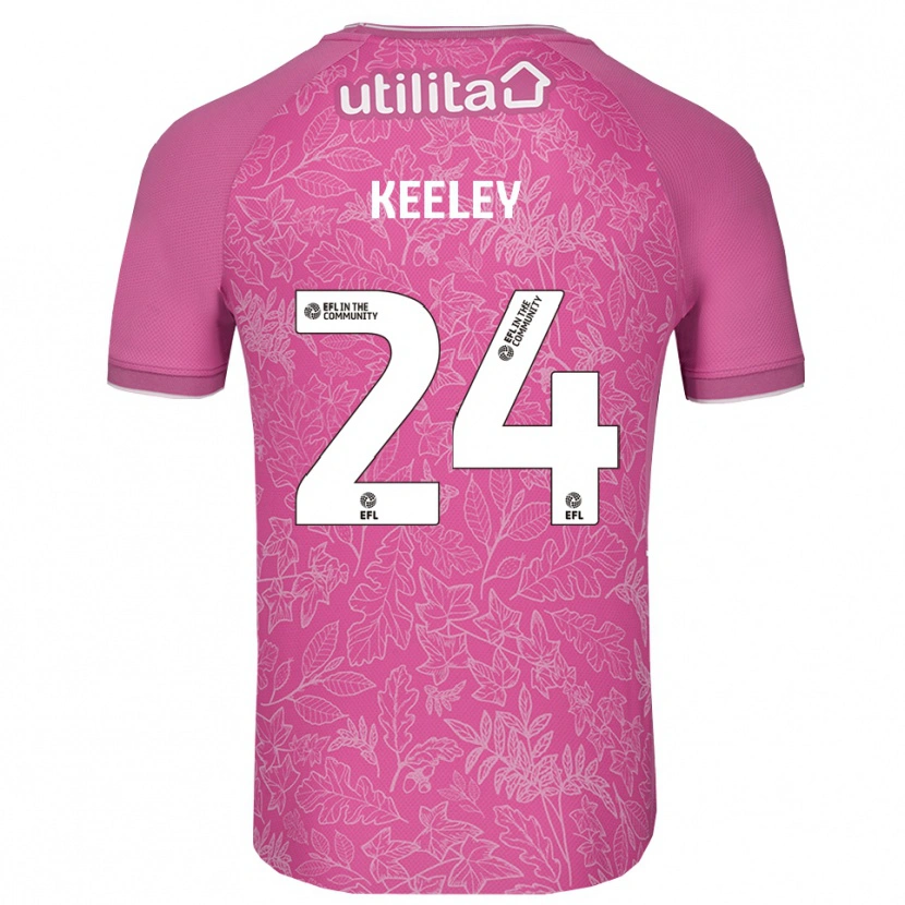 Danxen Hombre Camiseta Josh Keeley #24 Negro Rosa Portero Equipación 2025/26 La Camisa México