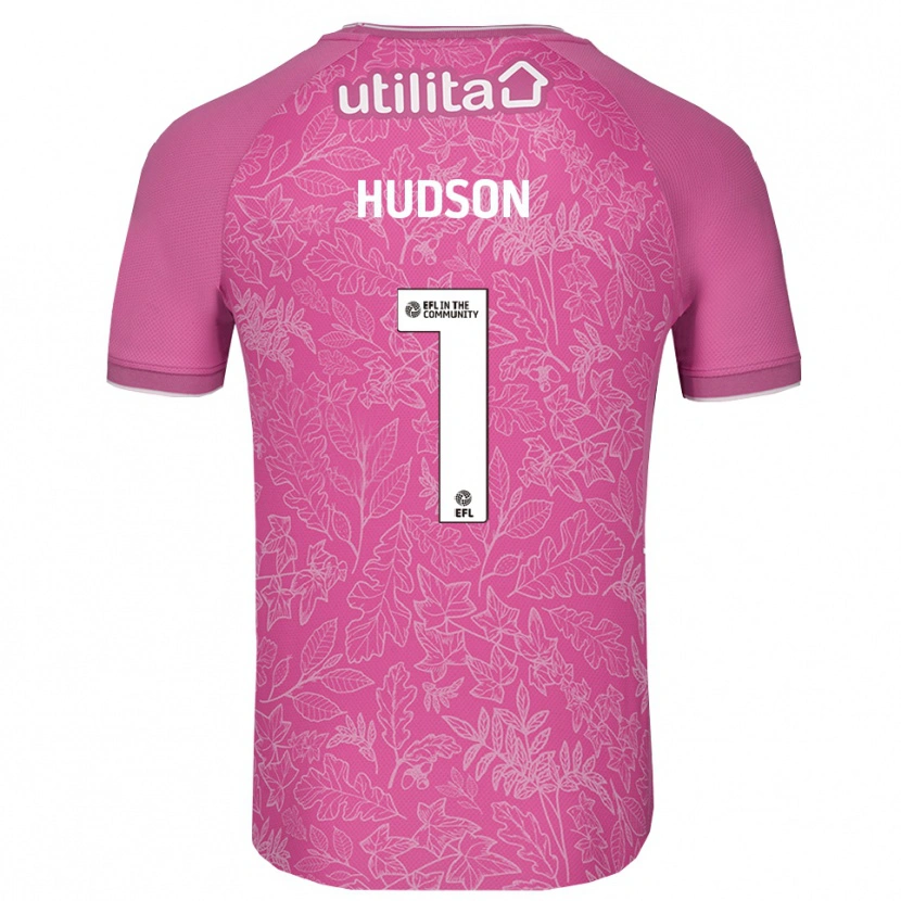 Danxen Hombre Camiseta Sarah Hudson #1 Negro Rosa Portero Equipación 2025/26 La Camisa México