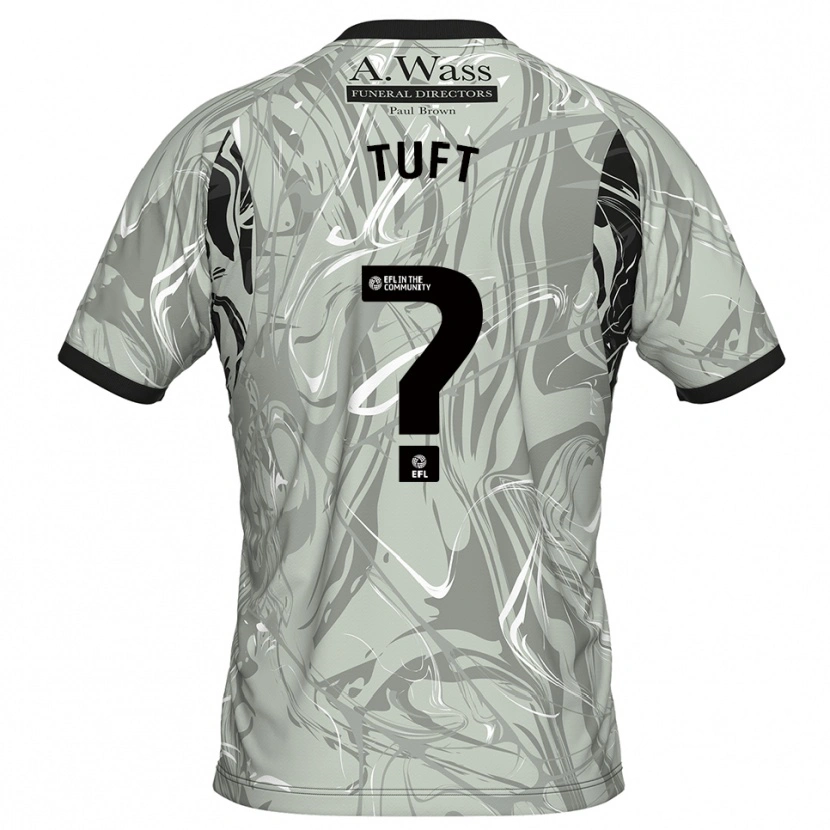 Danxen Hombre Camiseta Jacob Tuft #0 Negro Gris Claro Portero Equipación 2025/26 La Camisa México