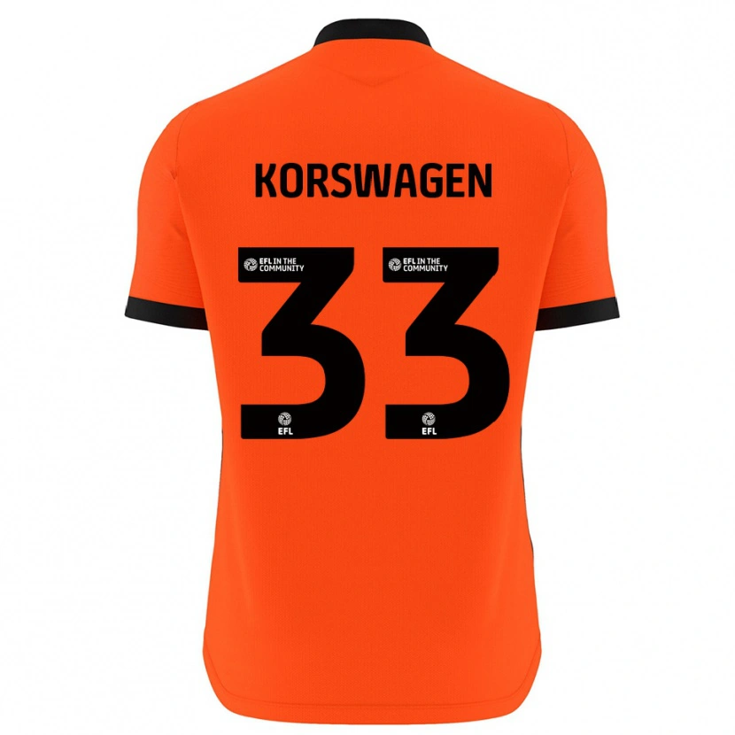 Danxen Hombre Camiseta Mattijis Korswagen #33 Negro Rojo Portero Equipación 2025/26 La Camisa México