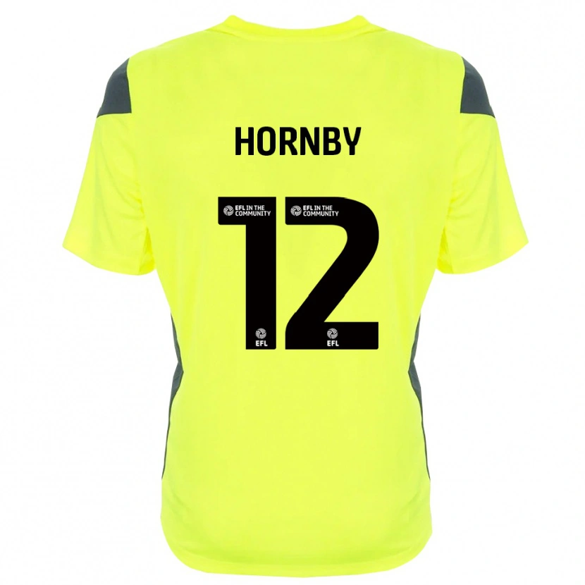 Danxen Hombre Camiseta Sam Hornby #12 Negro Verde Fluorescente Portero Equipación 2025/26 La Camisa México