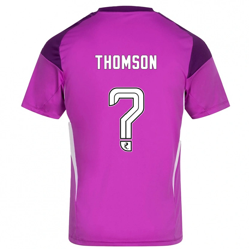 Danxen Hombre Camiseta Ethan Thomson #0 Magenta Morado Portero Equipación 2025/26 La Camisa México