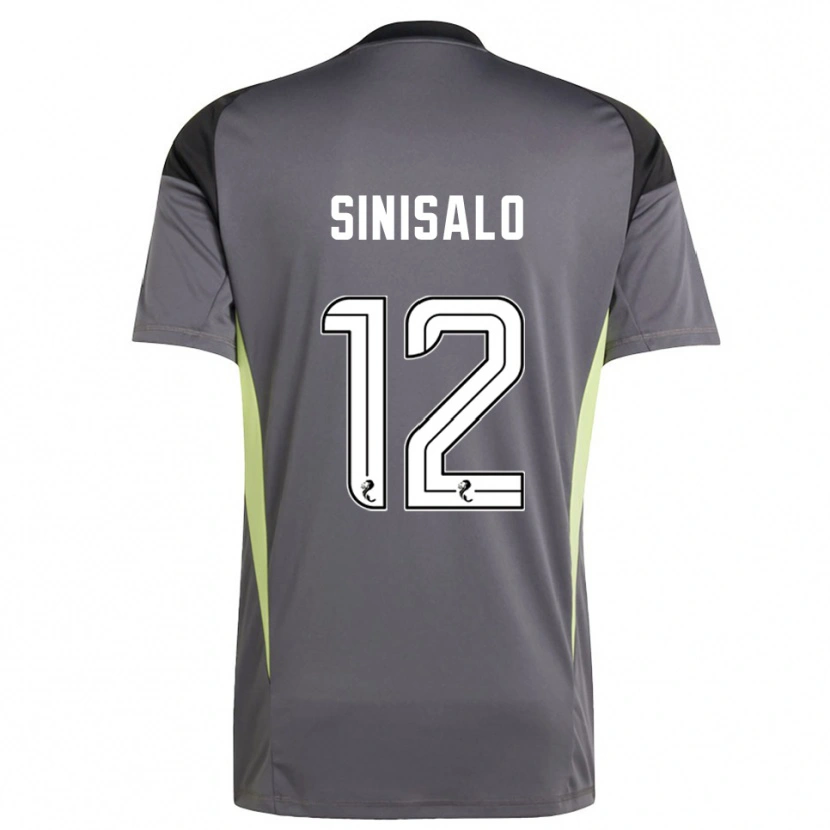 Danxen Hombre Camiseta Viljami Sinisalo #12 Blanco Gris Portero Equipación 2025/26 La Camisa México