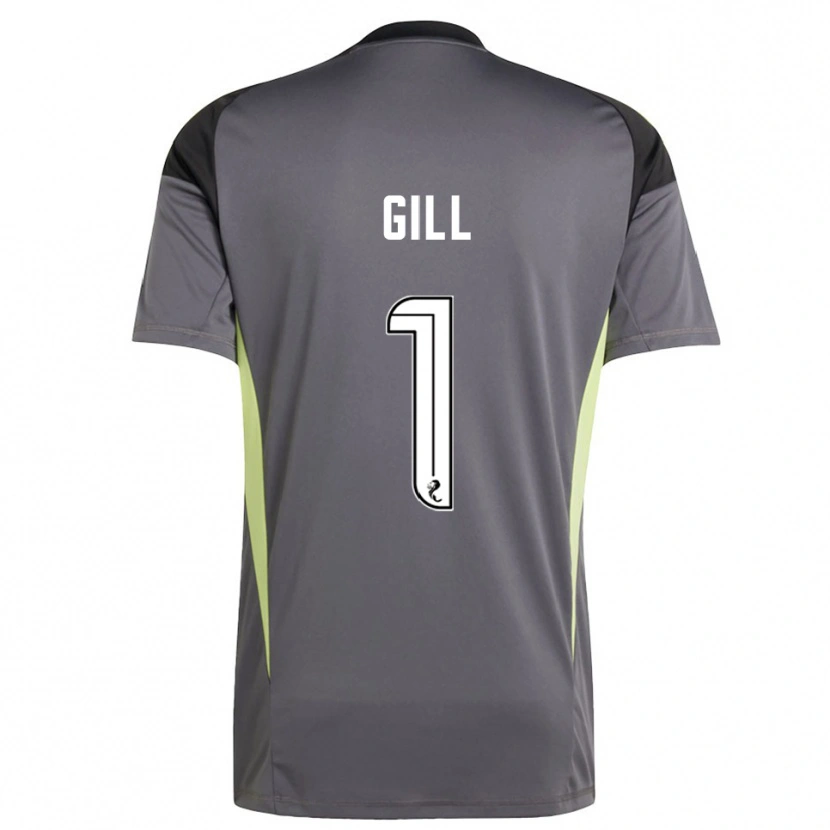 Danxen Hombre Camiseta Marcus Gill #1 Blanco Gris Portero Equipación 2025/26 La Camisa México