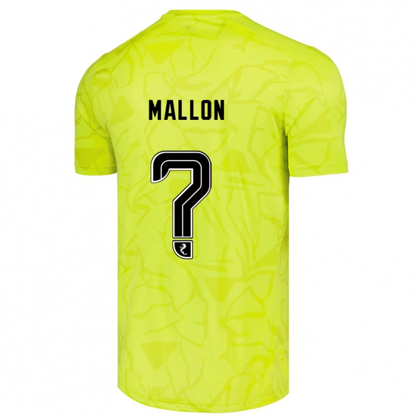 Danxen Hombre Camiseta Ryan Mallon #0 Negro Amarillo Portero Equipación 2025/26 La Camisa México