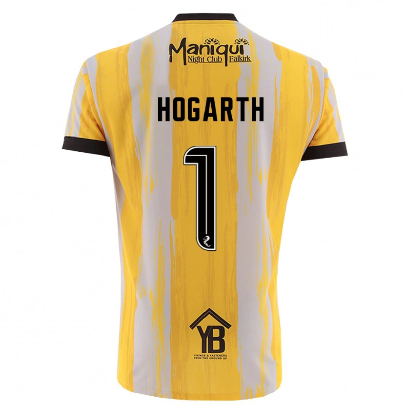 Danxen Hombre Camiseta Nicky Hogarth #1 Negro Amarillo Portero Equipación 2025/26 La Camisa México