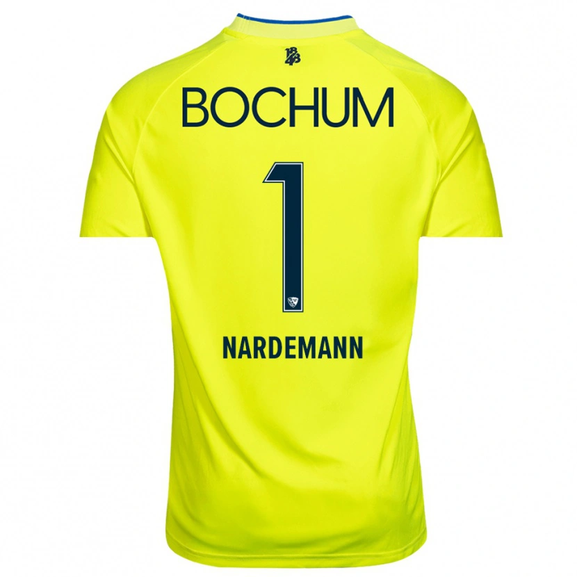 Danxen Hombre Camiseta Kari Närdemann #1 Verde Amarillo Portero Equipación 2025/26 La Camisa México