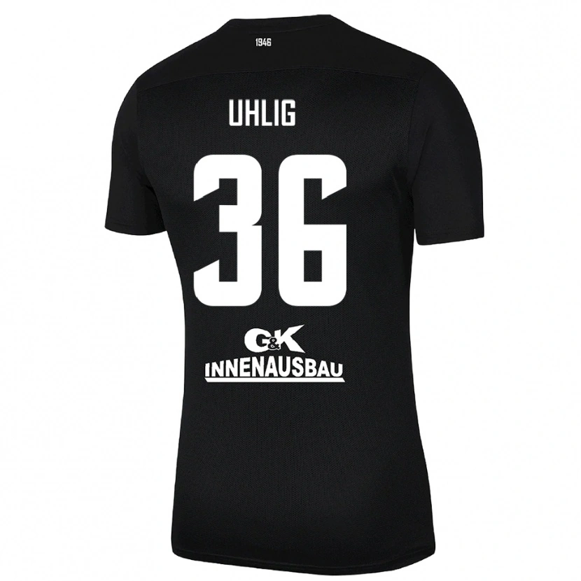 Danxen Hombre Camiseta Max Uhlig #36 Blanco Negro Portero Equipación 2025/26 La Camisa México