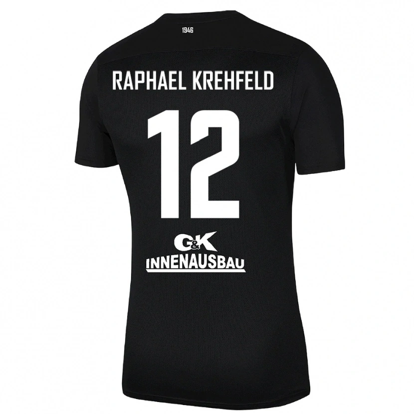 Danxen Hombre Camiseta Luca Raphael Krehfeld #12 Blanco Negro Portero Equipación 2025/26 La Camisa México