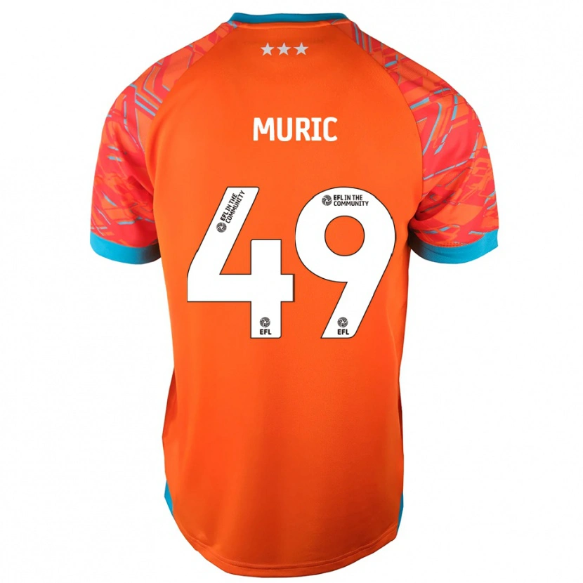 Danxen Hombre Camiseta Arijanet Muric #49 Blanco Naranja Portero Equipación 2025/26 La Camisa México