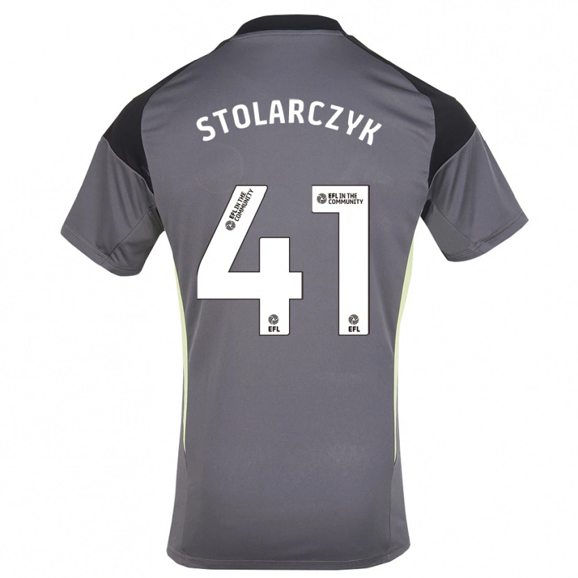 Danxen Hombre Camiseta Jakub Stolarczyk #41 Blanco Gris Portero Equipación 2025/26 La Camisa México