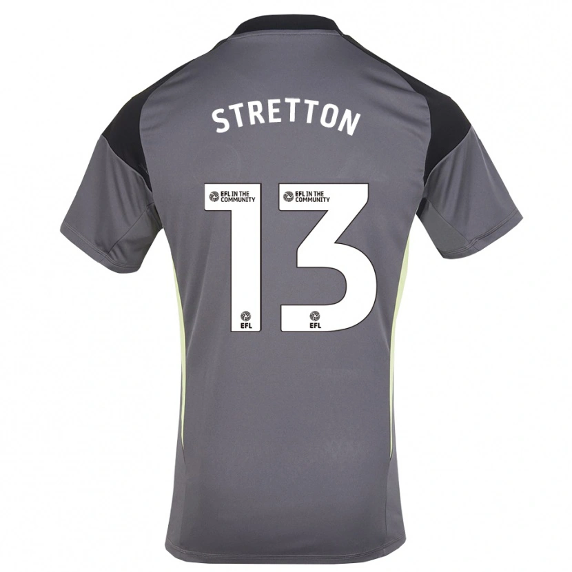 Danxen Hombre Camiseta Leo Stretton #13 Blanco Gris Portero Equipación 2025/26 La Camisa México