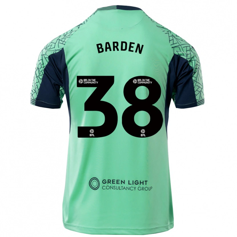 Danxen Hombre Camiseta Daniel Barden #38 Negro Acua Portero Equipación 2025/26 La Camisa México