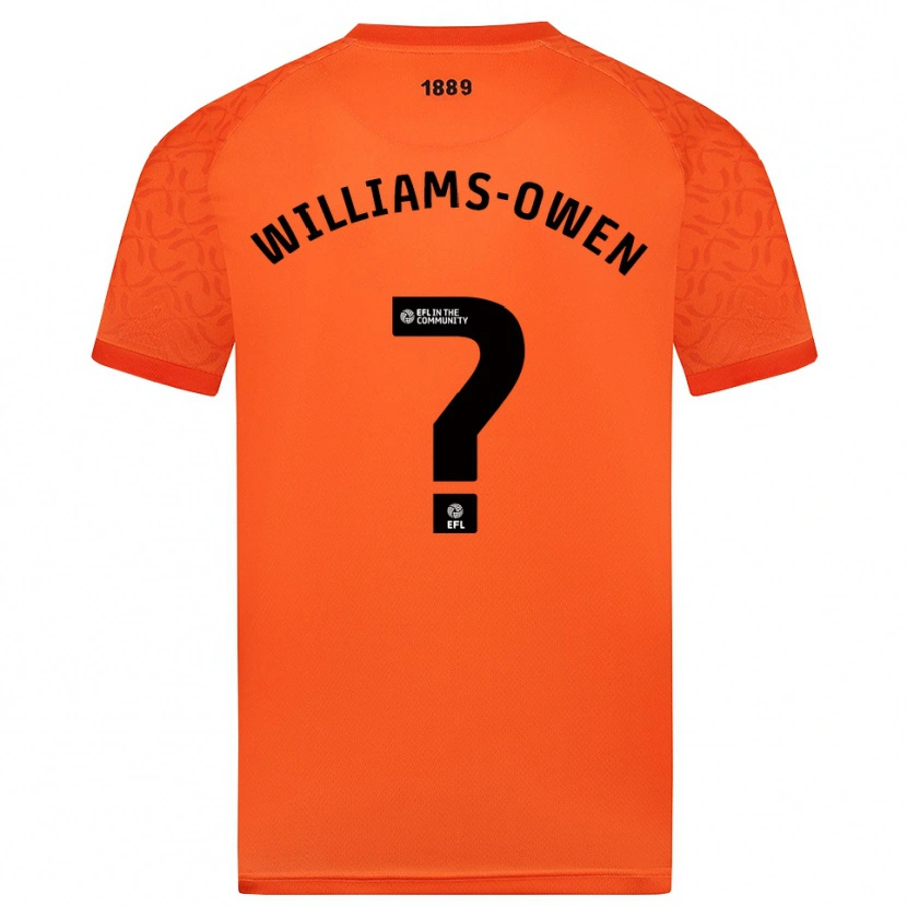 Danxen Hombre Camiseta Brooke Williams-Owen #0 Negro Naranja Portero Equipación 2025/26 La Camisa México