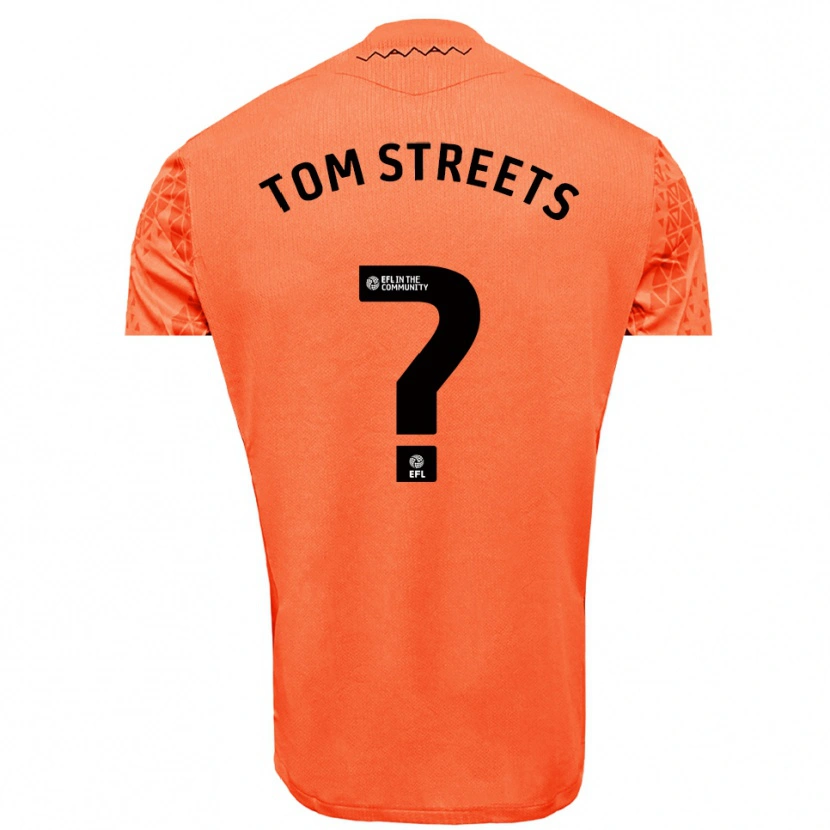 Danxen Hombre Camiseta Tom Streets #0 Negro Naranja Portero Equipación 2025/26 La Camisa México