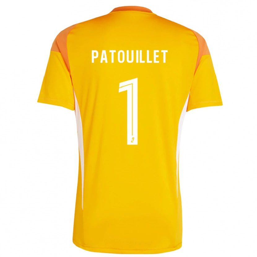 Danxen Hombre Camiseta Mathieu Patouillet #1 Rojo Naranja Portero Equipación 2025/26 La Camisa México