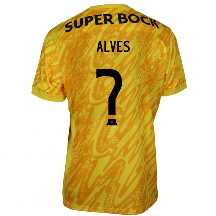 Danxen Hombre Camiseta Guilherme Alves #0 Amarillo Naranja Portero Equipación 2025/26 La Camisa México