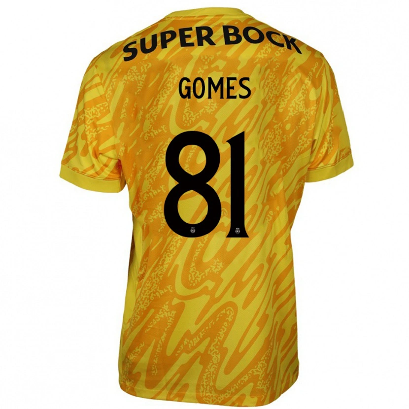 Danxen Hombre Camiseta Salvador Gomes #81 Amarillo Naranja Portero Equipación 2025/26 La Camisa México