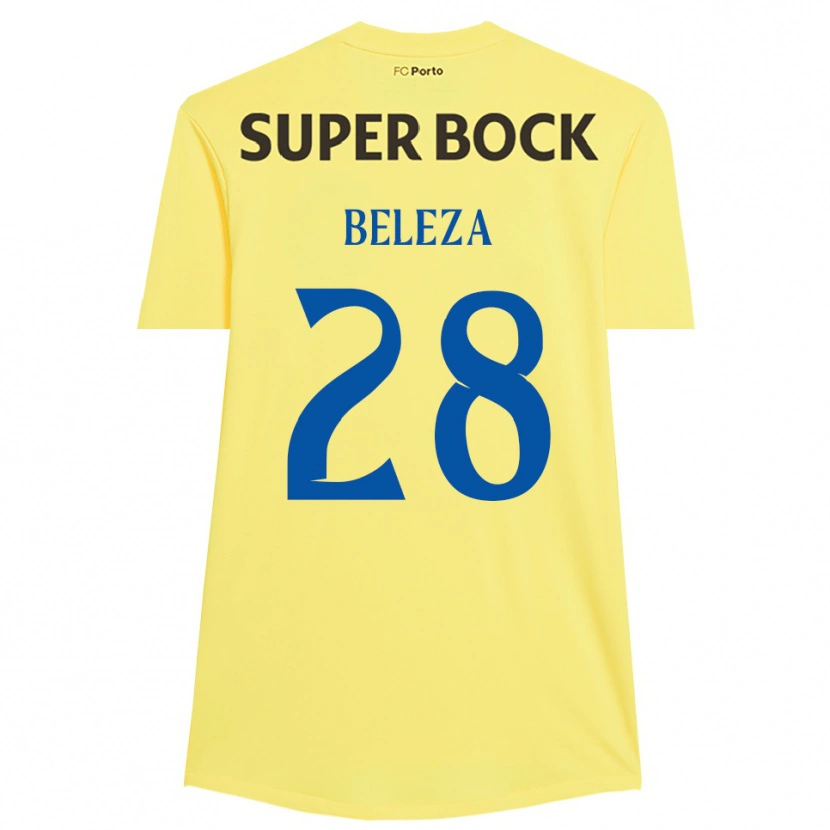 Danxen Hombre Camiseta Tatiana Beleza #28 Amarillo Claro Negro Portero Equipación 2025/26 La Camisa México